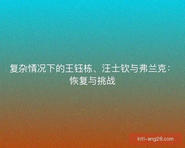 复杂情况下的王钰栋、汪士钦与弗兰克：恢复与挑战