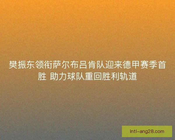 樊振东领衔萨尔布吕肯队迎来德甲赛季首胜 助力球队重回胜利轨道